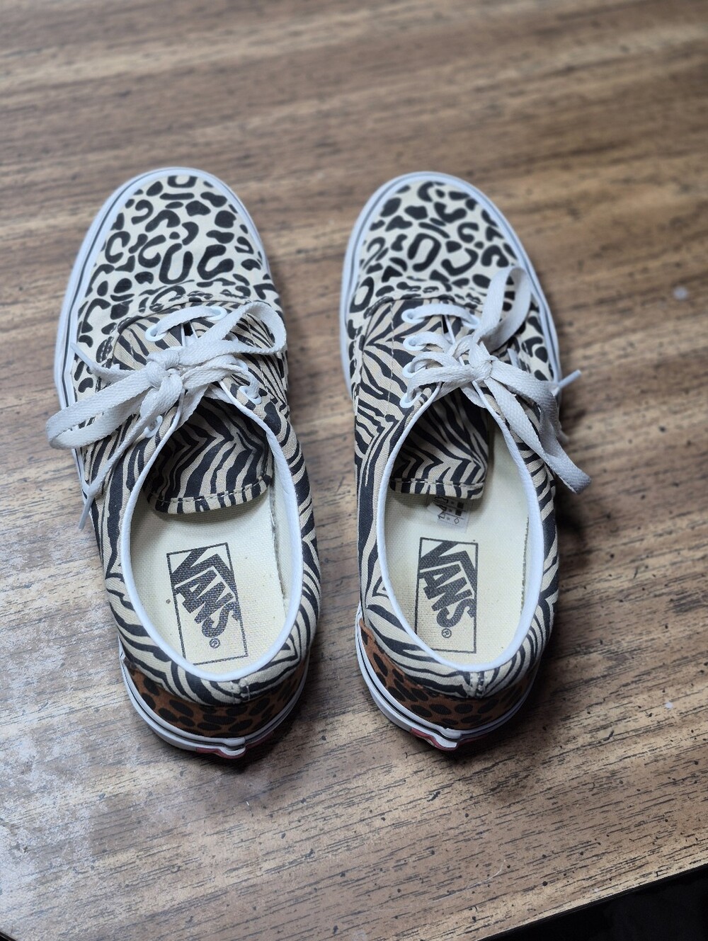 Vans Era Safari Animal Print Women's 7.5 Sneaker Skate Shoes -euc- - Picture 7 of 10